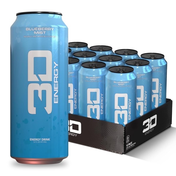 3D ENERGY Drink Zero Sugar 473ml - 12 Pack