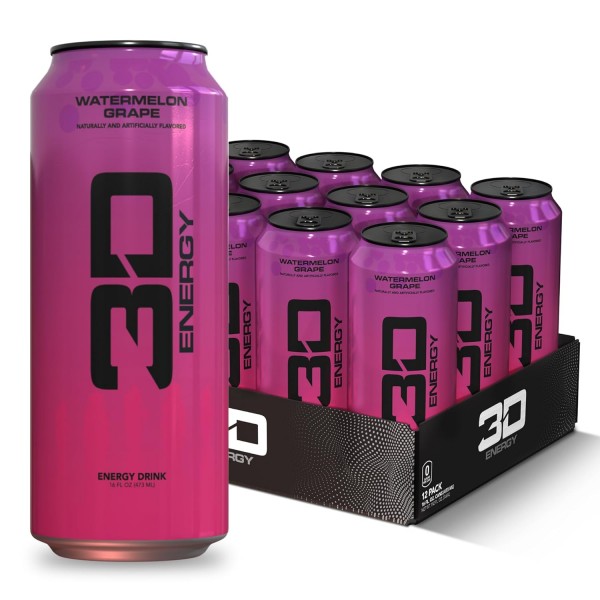 3D ENERGY Drink Zero Sugar 473ml - 12 Pack