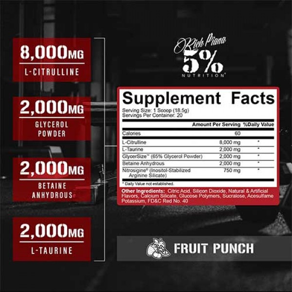 5% Nutrition FULL AF - 350g *Stim Free Pre Workout*