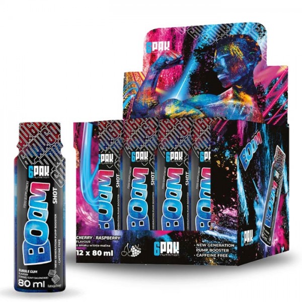 6Pak BOOM Pre Workout Shots x 12