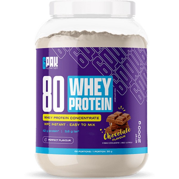 6Pak Whey Protein 2kg + Free Shaker