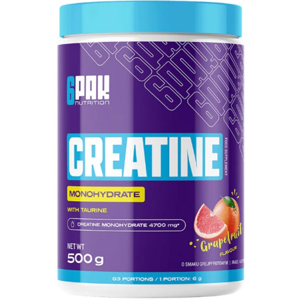 6Pak Creatine Monohydrate with Taurine - 500g