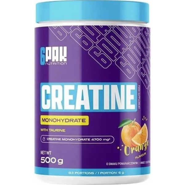 6Pak Creatine Monohydrate with Taurine - 500g