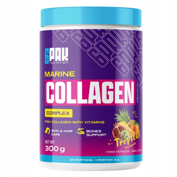 6PAK Marine Collagen With Hyaluronic Acid + Biotin 300g