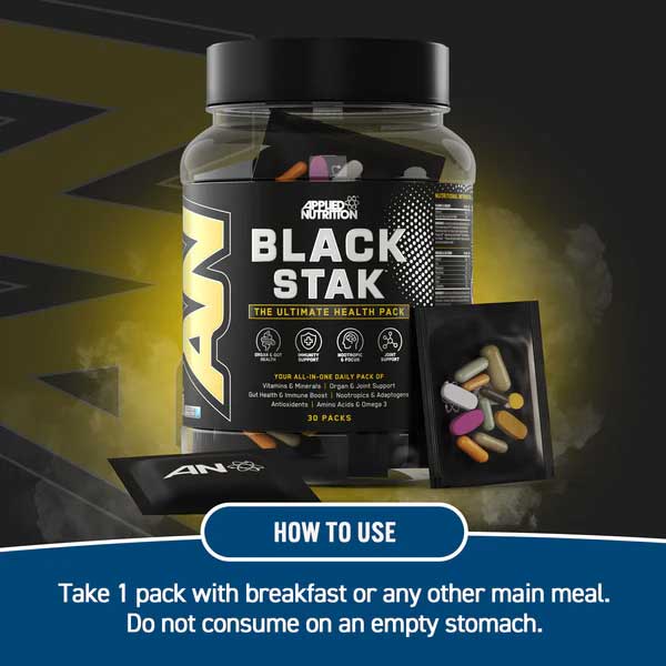 Applied Nutrition Black Stak - Ultimate Health Pack 30 Packs