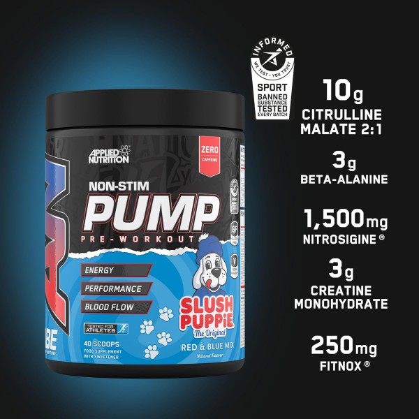 Applied Nutrition ABE Non-Stim Pump Pre Workout 500g + Free Tornado Shaker