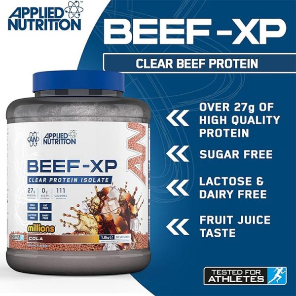 Applied Nutrition Beef Isolate XP 1.8kg + Free Carb X 