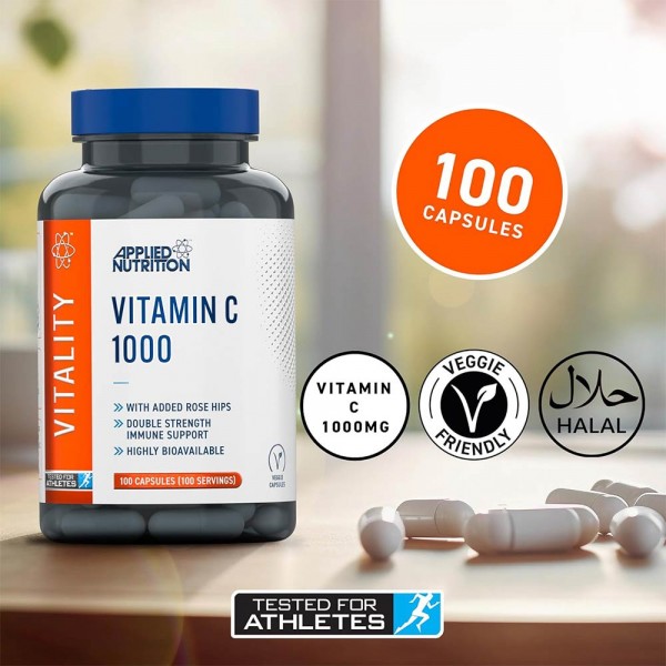 Applied Nutrition Vitamin C 1000mg With Added Rose Hips - 100 Capsules