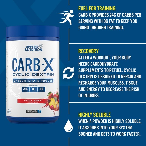 Applied Nutrition Carb X Cyclic Dextrin - 1.2kg + Free Amino Fuel Mini