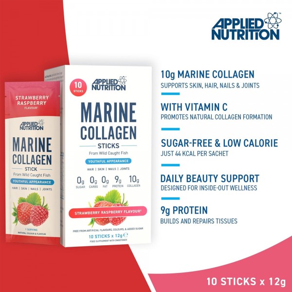 Applied Nutrition Marine Collagen Sticks 10 x 12g