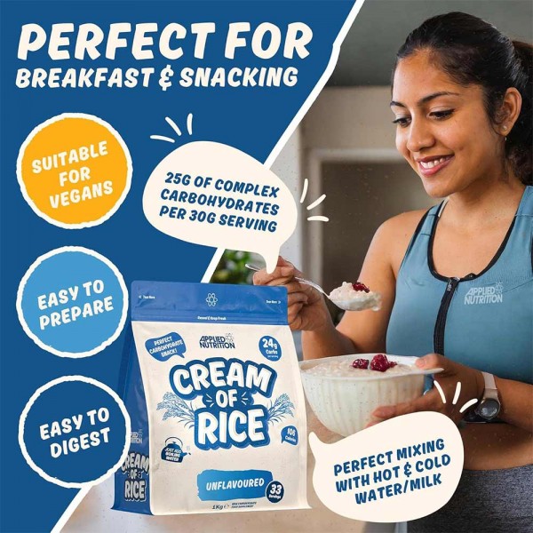 Applied Nutrition Cream of Rice - 1kg