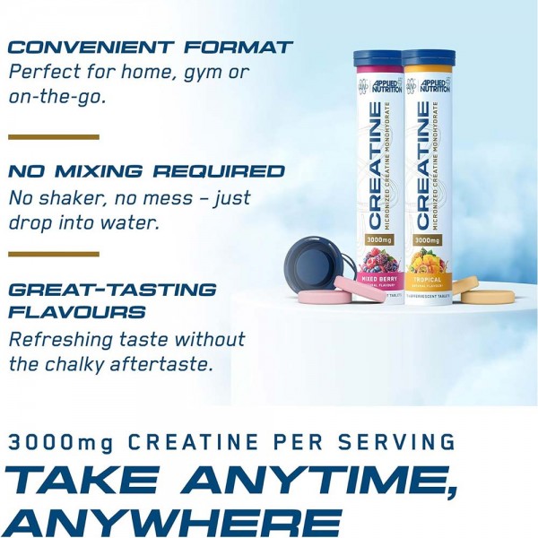 Applied Nutrition Micronized Creatine Monohydrate - 16 Effervescent Tablets