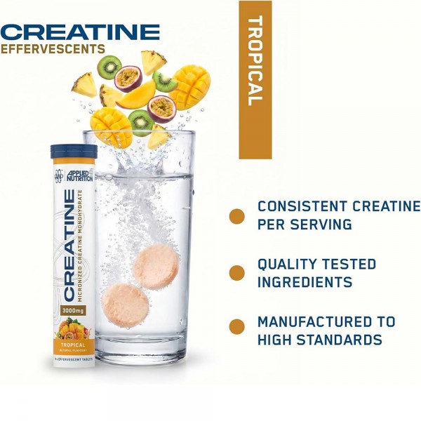 Applied Nutrition Micronized Creatine Monohydrate - 16 Effervescent Tablets