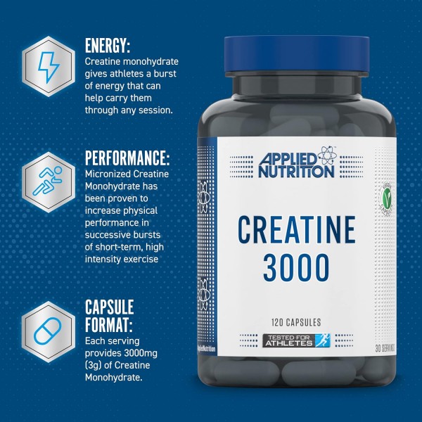 Applied Nutrition Creatine 3000 - 120 Caps