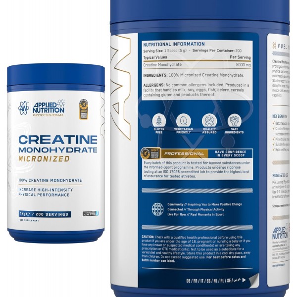 Applied Nutrition Creatine Monohydrate 1000g