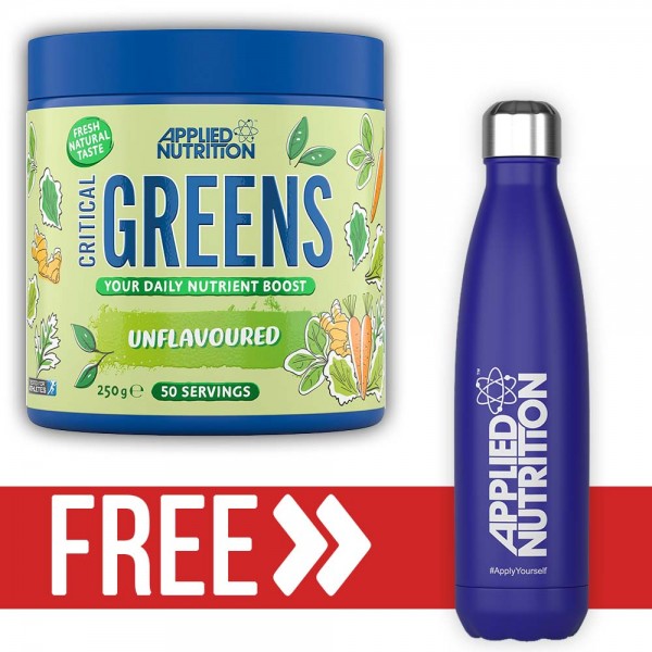 Applied Nutrition Greens 250g + Free Applied Steel Flask