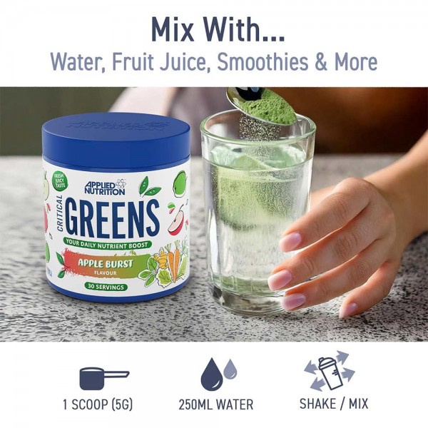 Applied Nutrition Greens 250g + Free Applied Steel Flask
