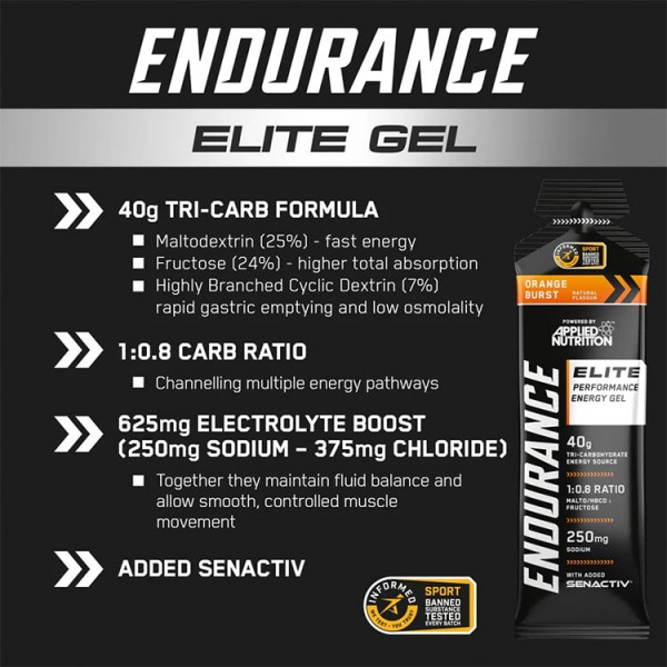 Applied Endurance  Elite Performace Energy Gel - 20 x 60ml