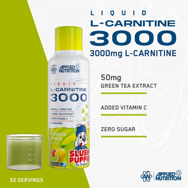 Applied Nutrition L-Carnitine Liquid 3000 with Green Tea 480ml