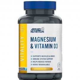 Applied Nutrition Magnesium Bisglycinate & Vitamin D3 - 60 Capsules