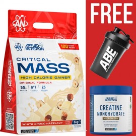 Applied Nutrition Orginal Critical Mass 6kg + Free Creatine 250g + Free ABE Shaker