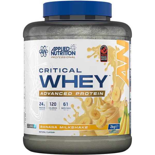 Applied Nutrition Critical Whey 2kg + Free Amino Fuel + Free ABE 400ml Shaker