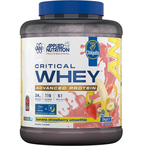 Applied Nutrition Critical Whey 2kg + Free Amino Fuel + Free ABE 400ml Shaker