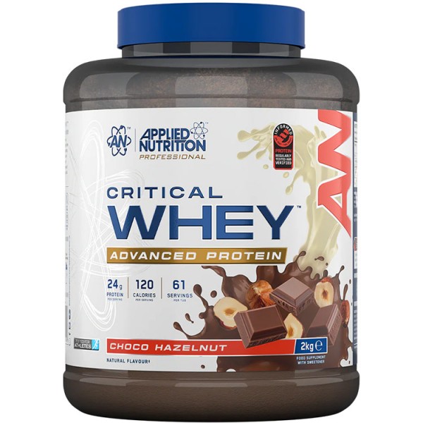 Applied Nutrition Critical Whey 2kg + Free Amino Fuel + Free ABE 400ml Shaker