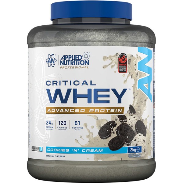 Applied Nutrition Critical Whey 2kg + Free Amino Fuel + Free ABE 400ml Shaker