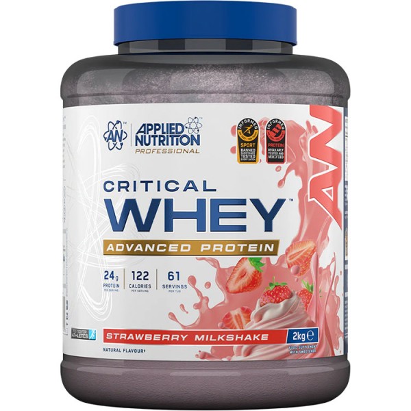 Applied Nutrition Critical Whey 2kg + Free Amino Fuel + Free ABE 400ml Shaker
