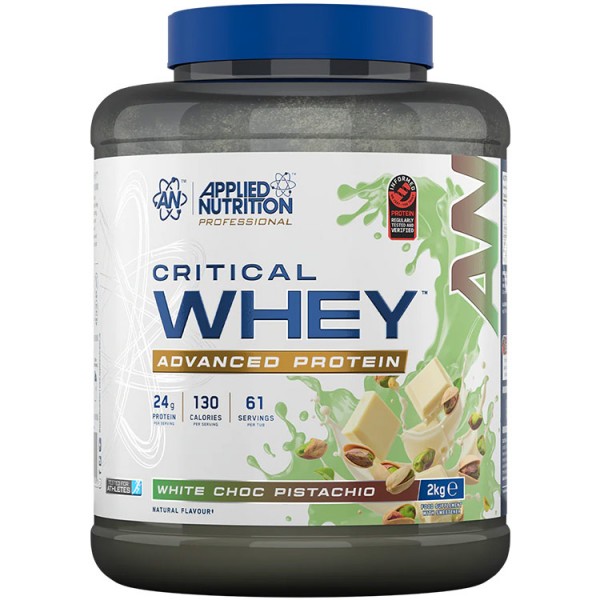 Applied Nutrition Critical Whey 2kg + Free Amino Fuel + Free ABE 400ml Shaker