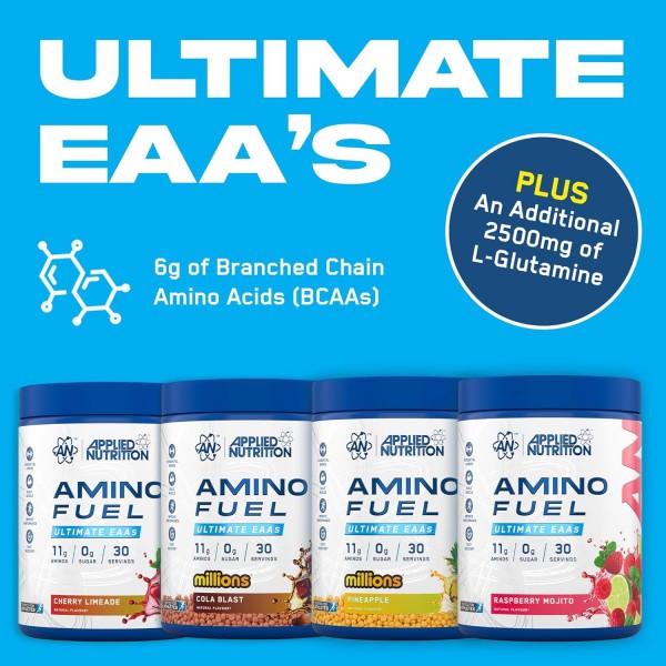 Applied Nutrition Amino Fuel EAA 390g + Free Applied Nutrition Flask