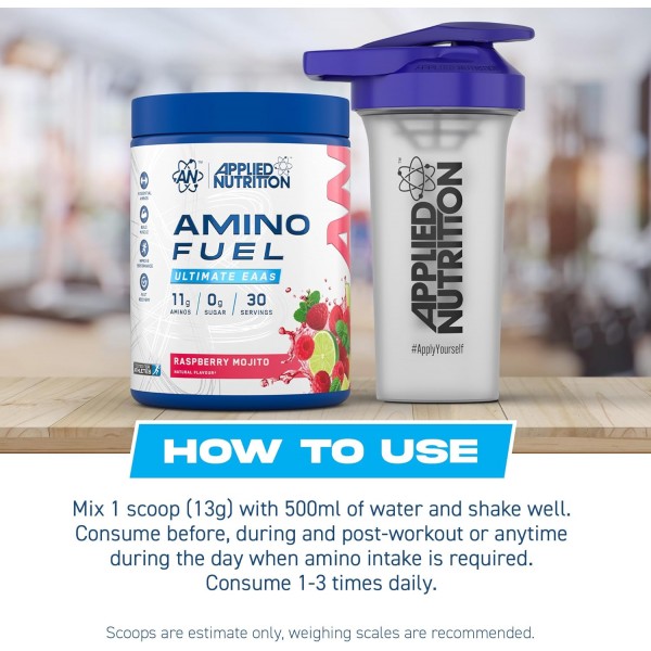 Applied Nutrition Amino Fuel EAA 390g + Free Applied Nutrition Flask