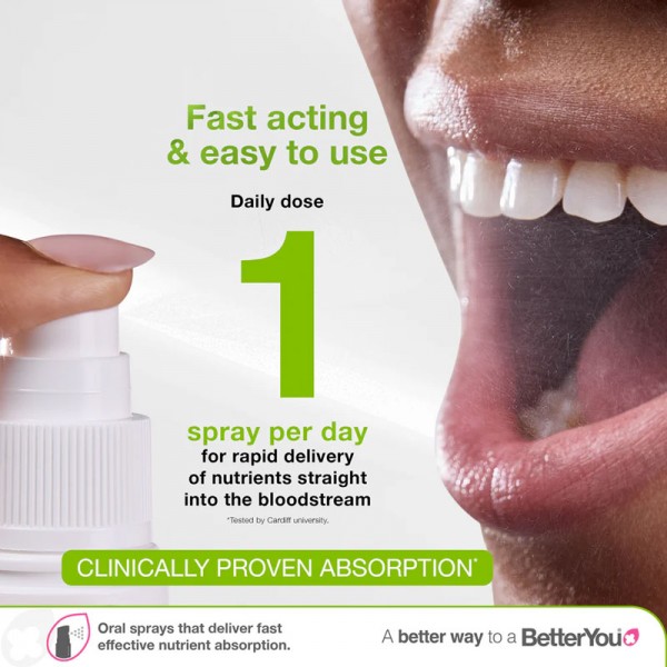 BetterYou Vitamin D3 - 3000iu Oral Spray 15ml