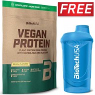 Biotech USA Vegan Plant Protein 2kg + Free Shaker 