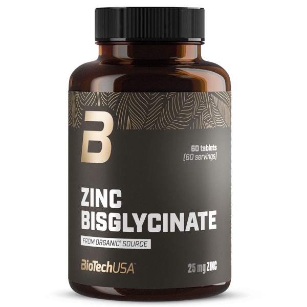 BioTech USA Zinc  Bisglycinate - 60 Tablets