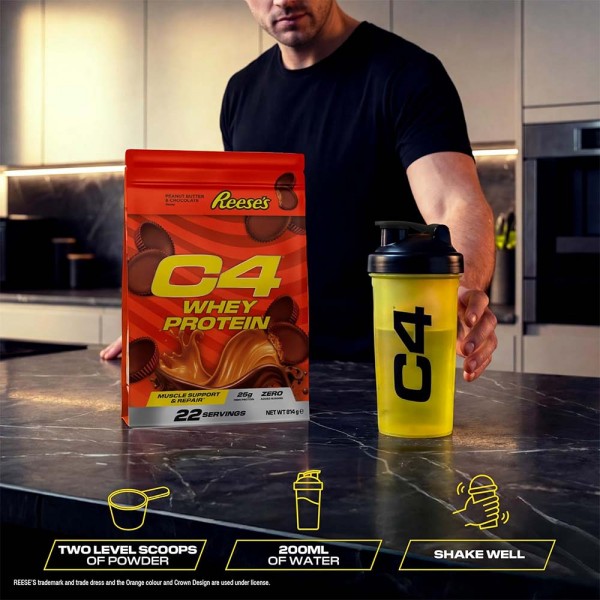 Cellucor C4 Reeses Peanut Butter & Chocolate Whey Protein - 814g