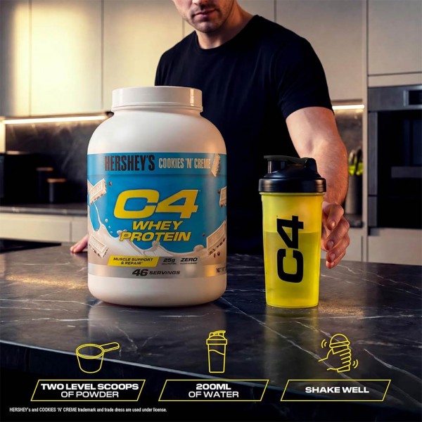 Cellucor C4 Hershey Cookies 'N' Cream Whey Protein - 1.61kg