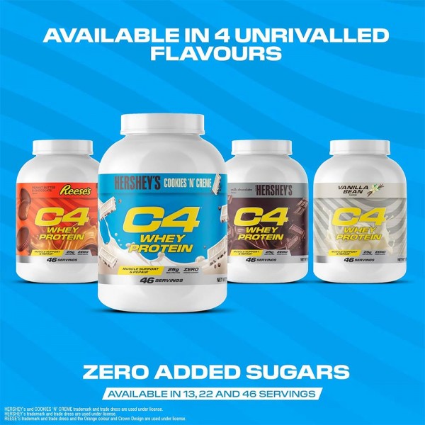 Cellucor C4 Hershey Cookies 'N' Cream Whey Protein - 1.61kg