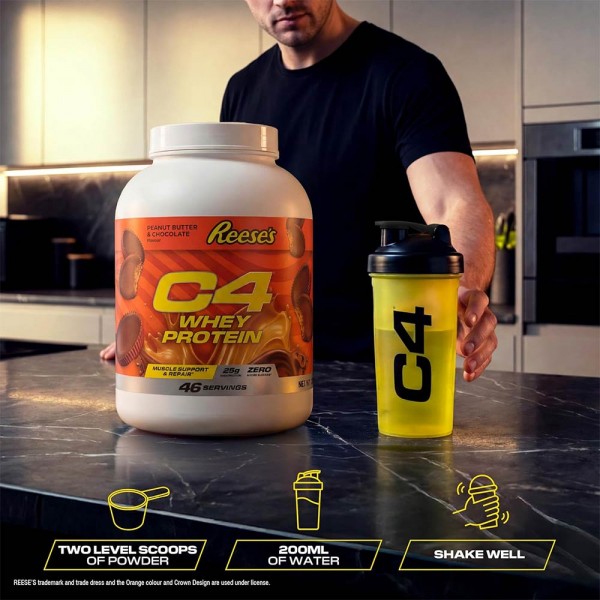 Cellucor C4 Reese Peanut Butter & Chocolate Whey Protein - 1.7kg