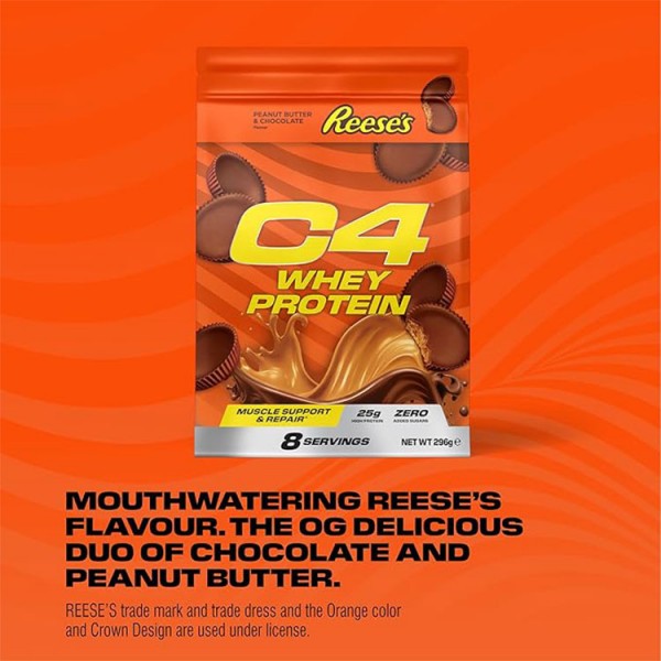 Cellucor C4 Reeses Peanut Butter & Chocolate Whey Protein - 814g