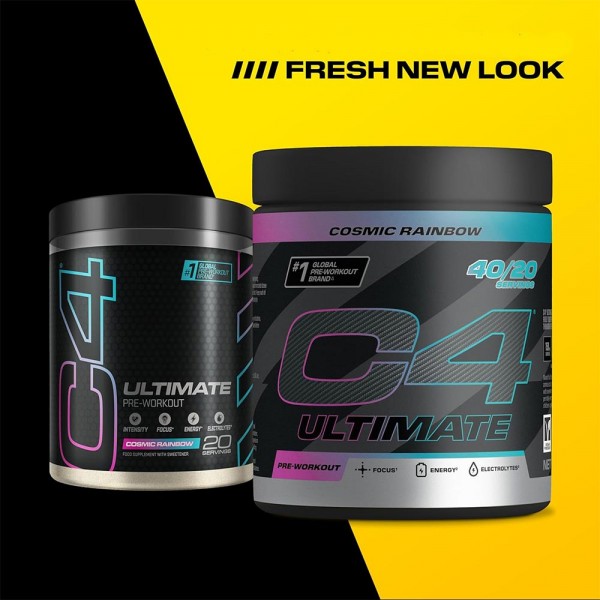 Cellucor C4 Ultimate Pre Workout - 380g + 2 Free C4 Shots