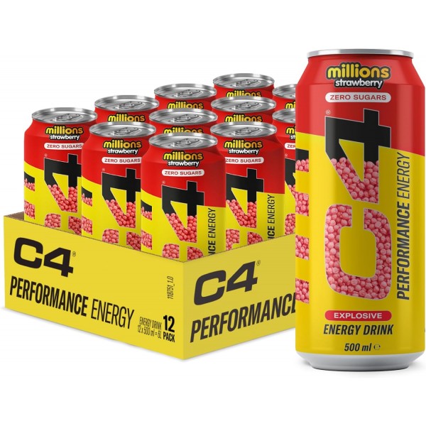 C4 Energy Zero Sugar 500ml - 12 Pack