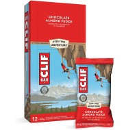 Clif Chocolate Almond Fudge Energy & Protein Bars – 68g (12 Bars)
