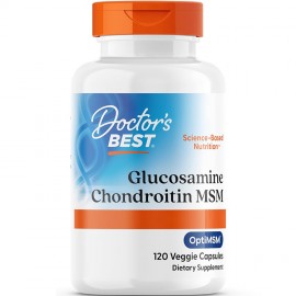 Doctor's Best Glucosamine Chondroitin MSM with OptiMSM - 120 Capsules