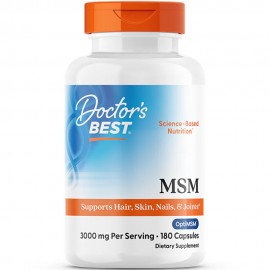 Doctor's Best MSM With OptMSM 100mg - 180 Capsules