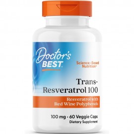 Doctor's Best Trans-Resveratrol 100 - 60 Veggie Capsules