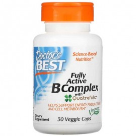 Doctor's Best Fully Active B Complex with Quatrefolic 30 veggie caps