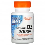 Doctor's Best Vitamin D3 2000 IU - 180 Softgels