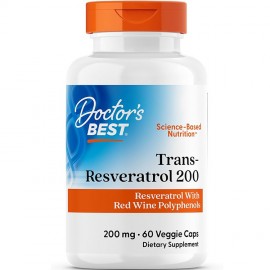 Doctor's Best Trans-Resveratrol 200 - 60 Veg Cap